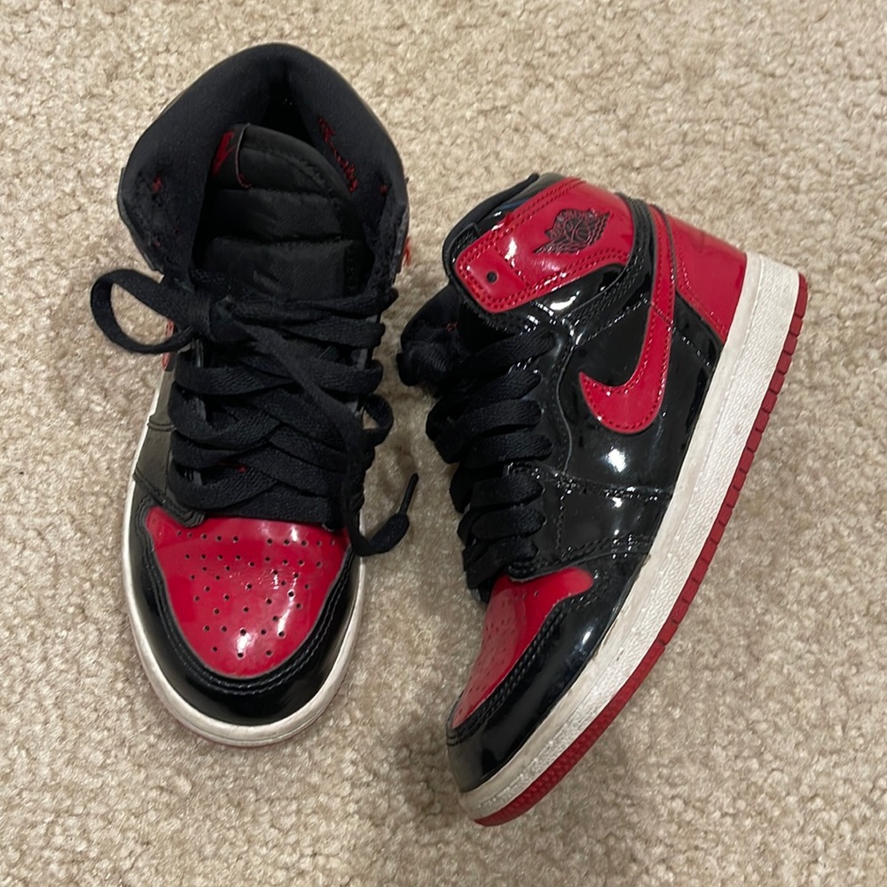 Jordan Patent Bred Black/Red Size 1